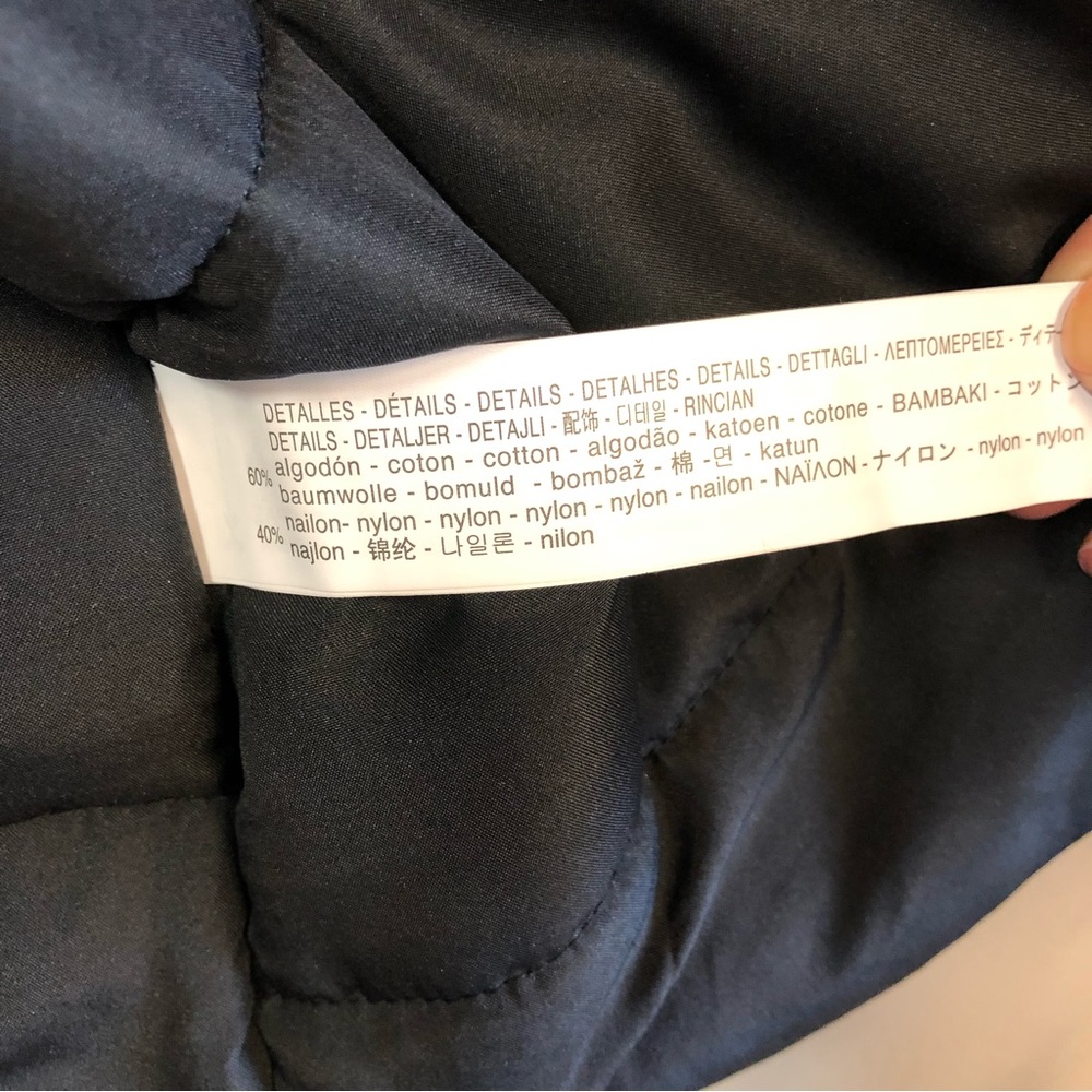 Zara Mens Colorblock Diamond Print Puffer Winter Jacket Size Large NEW - Picture 11 of 14